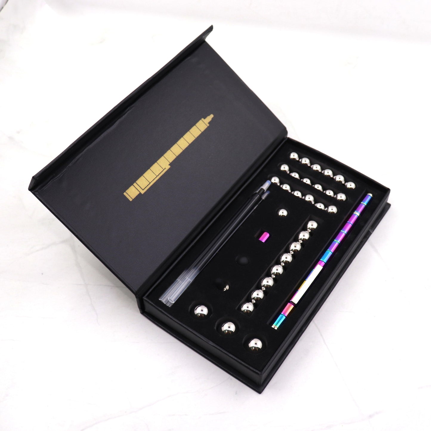 Stress Reducer Magnetic Pen with Stylus with Gift Box